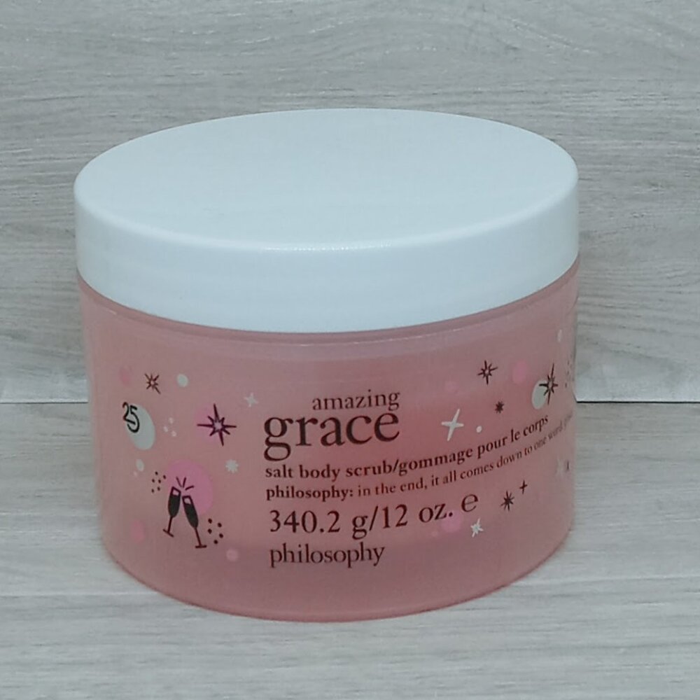 💙Philosophy Amazing Grace Salt Body Scrub Holiday Edition | 12  fl oz